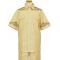 Prestige 100% Linen Cream With Brown / Gold Lurex Embroiderey Design 2 PC Outfit EMB1134/LP-1134